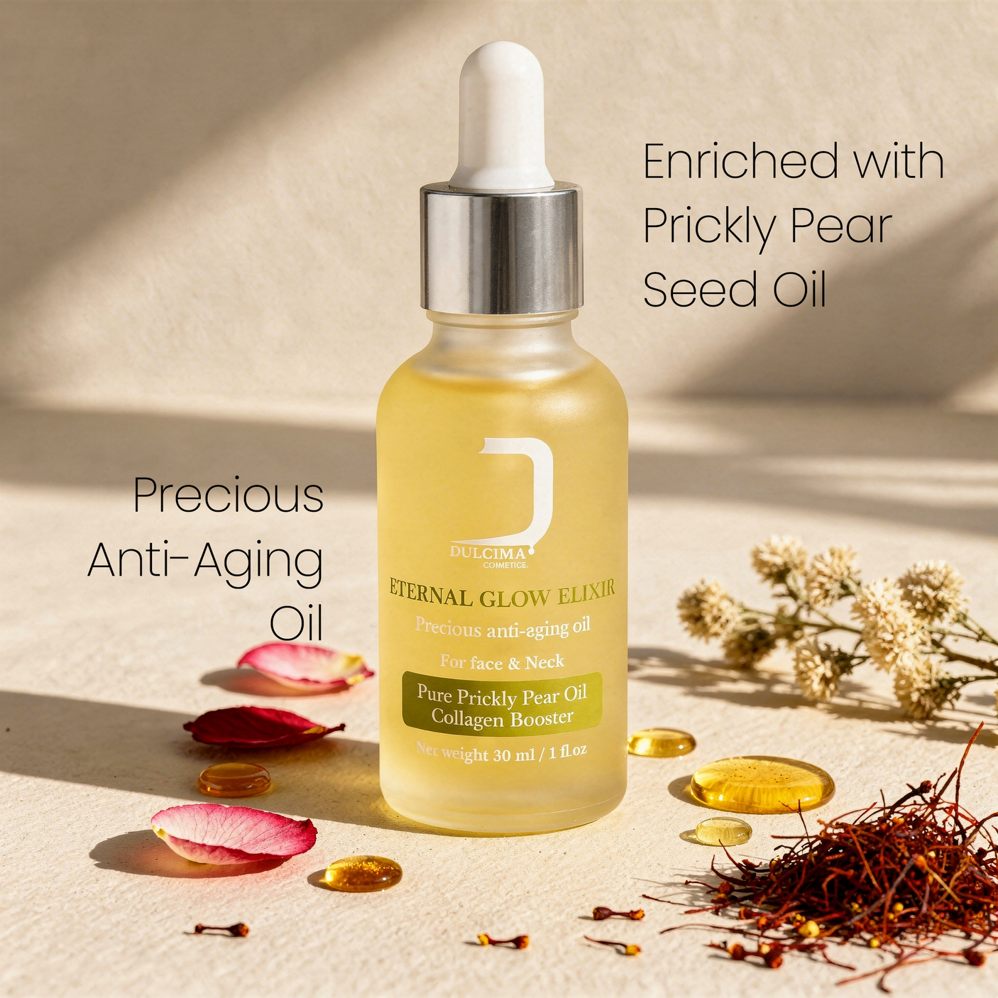 Eternal Glow Elixir · Aceite Facial Antiedad de Higo Chumbo 30 ml — Dulcima