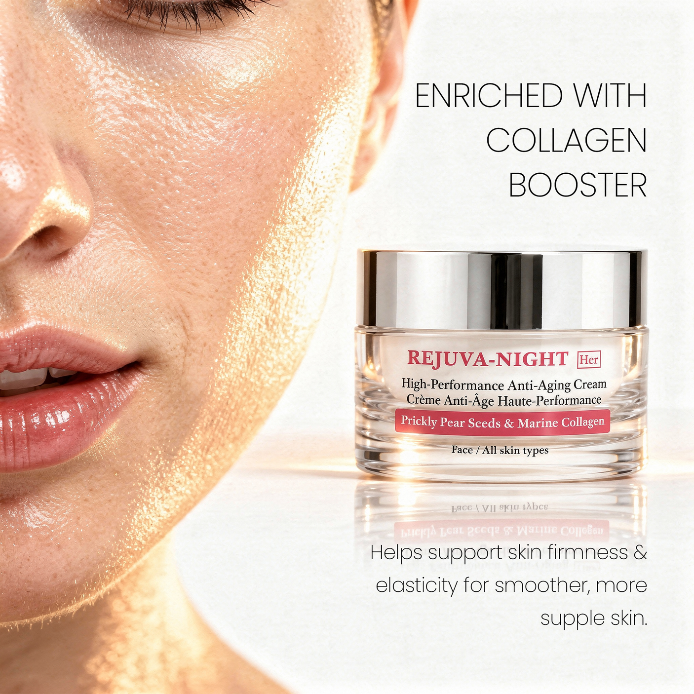 Rejuva Night · Crema de Noche Antiedad con Argán y Colágeno Marino 50 ml — Dulcima