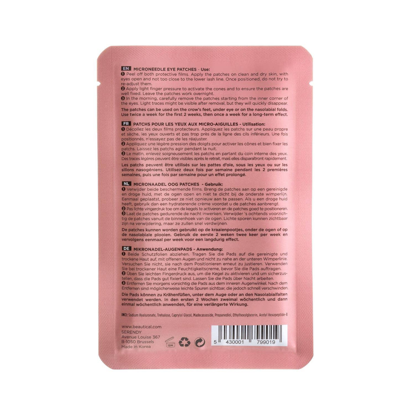 Beautical Microneedle Eye Patches