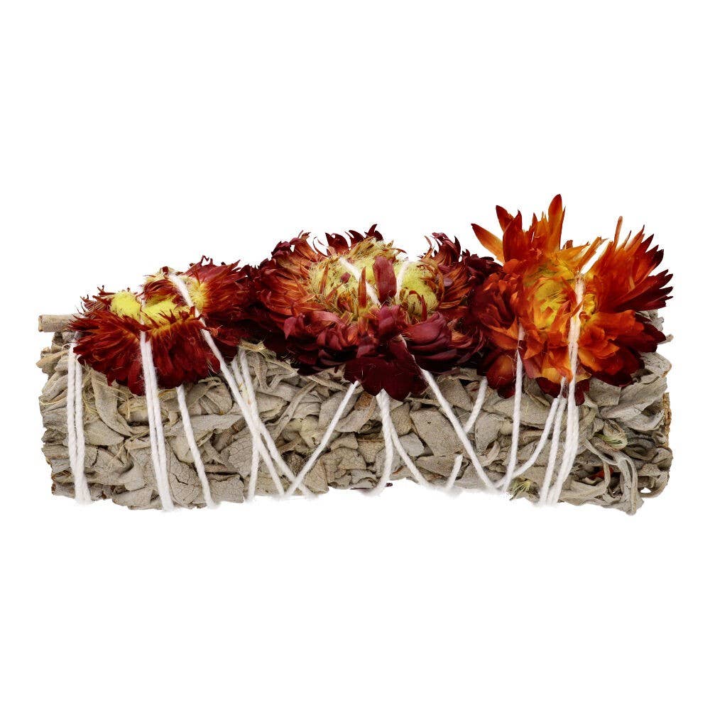 Atado de salvia seca para rituales de sahumado y limpieza energética