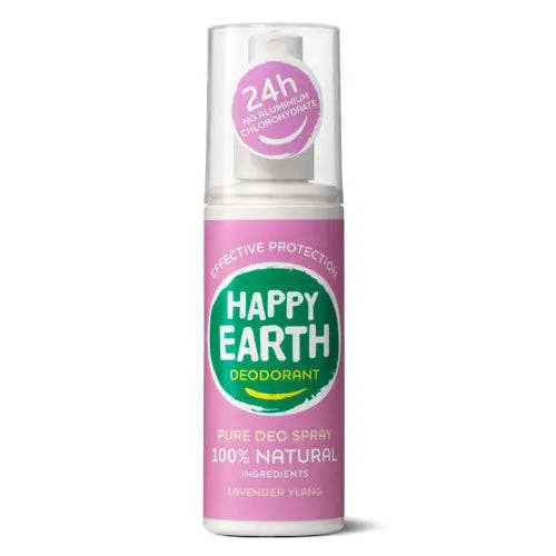 Happy Earth - Happy Earth Natural Deodorant Spray Lavender Ylang 100ml