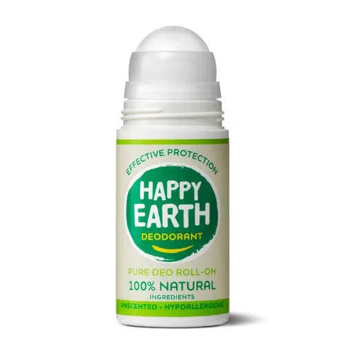 Happy Earth - Happy Earth Natural Deodorant Roll-On Unscented 75ml