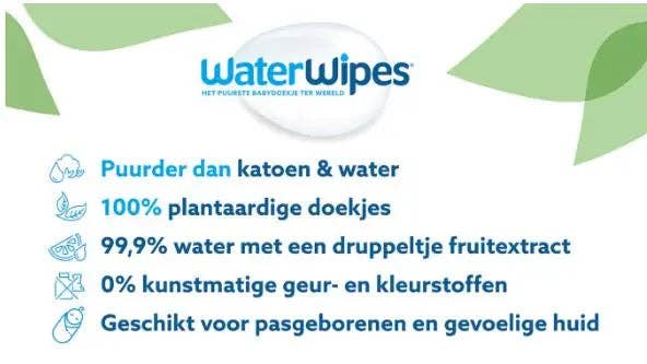 WaterWipes Toallitas para Bebé 60 unidades