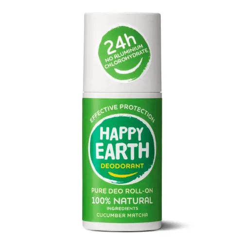 Happy Earth - Happy Earth Natural Deodorant Roll-On Cucumber Matcha 75ml