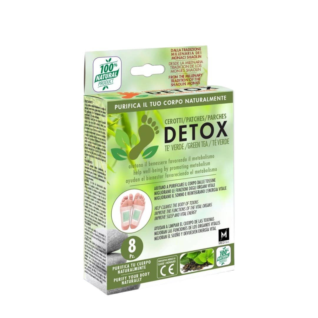 Paquete de 8 parches detox de té verde