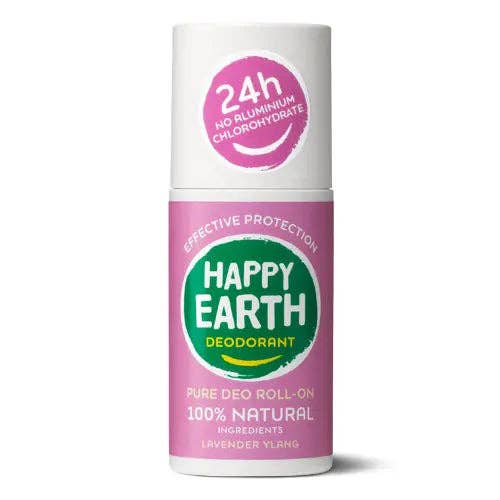 Happy Earth - Happy Earth Natural Deodorant Roll-On Lavender Ylang 75ml