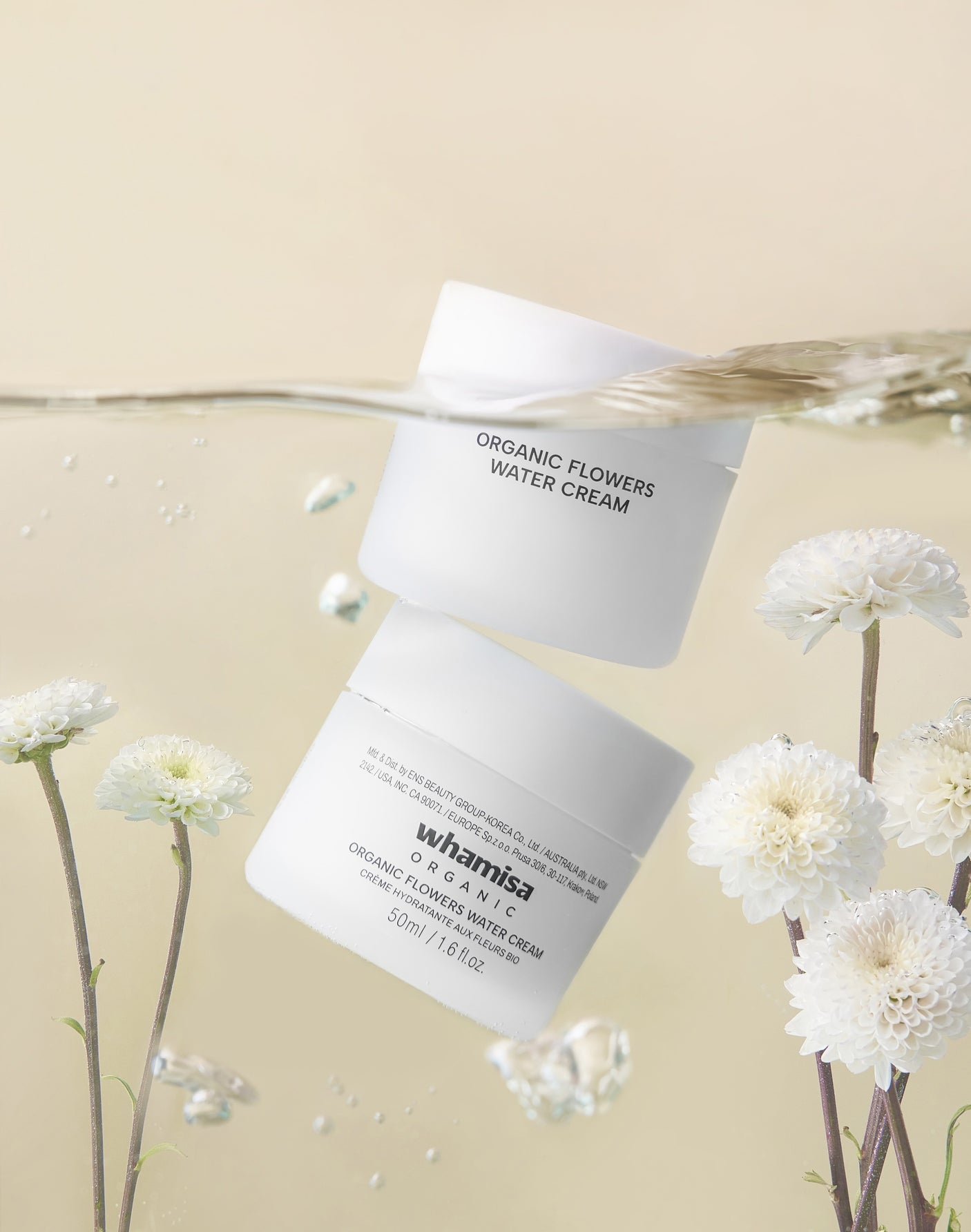 Moisturizing cream with organic fermented flowers 50 ml