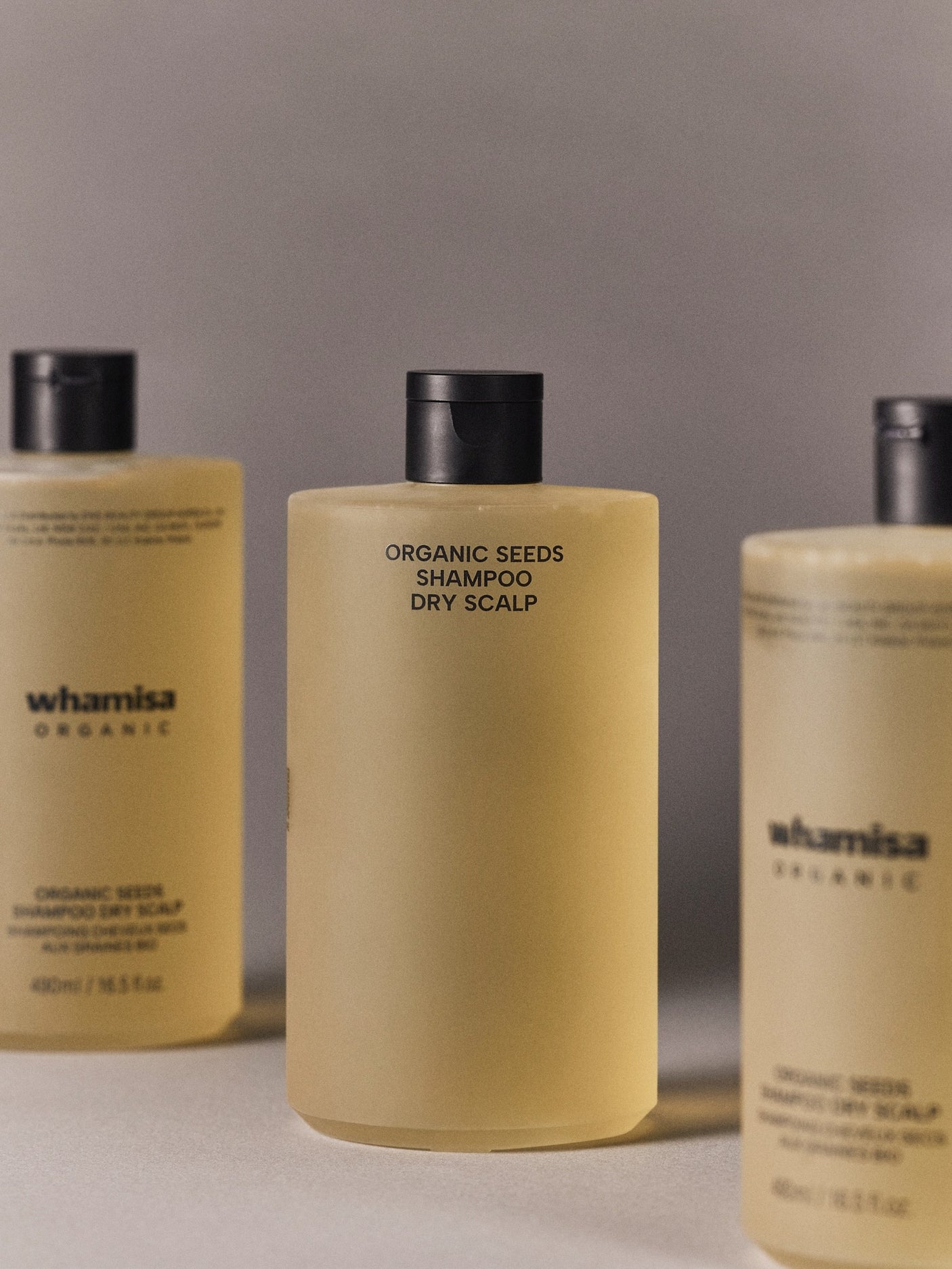 Whamisa Organic Seeds Shampoo – Cuero cabelludo seco 490 ml