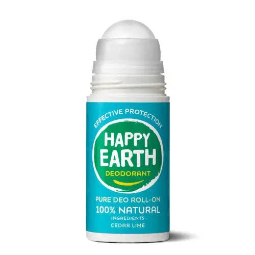 Happy Earth - Happy Earth Desodorante Natural en Roll-On Cedro Lima 75ml