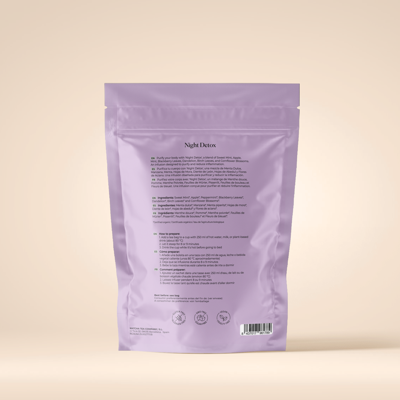 Matcha & CO - Desintoxicación Nocturna