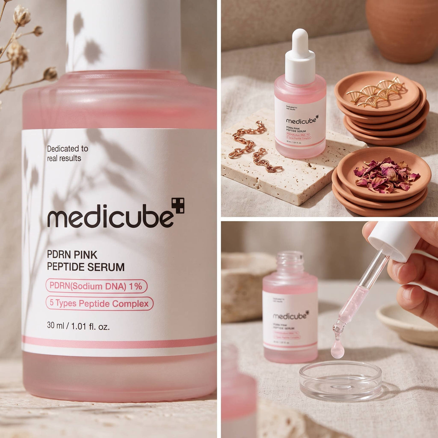 Detalle del envase Medicube PDRN Pink Peptide Serum