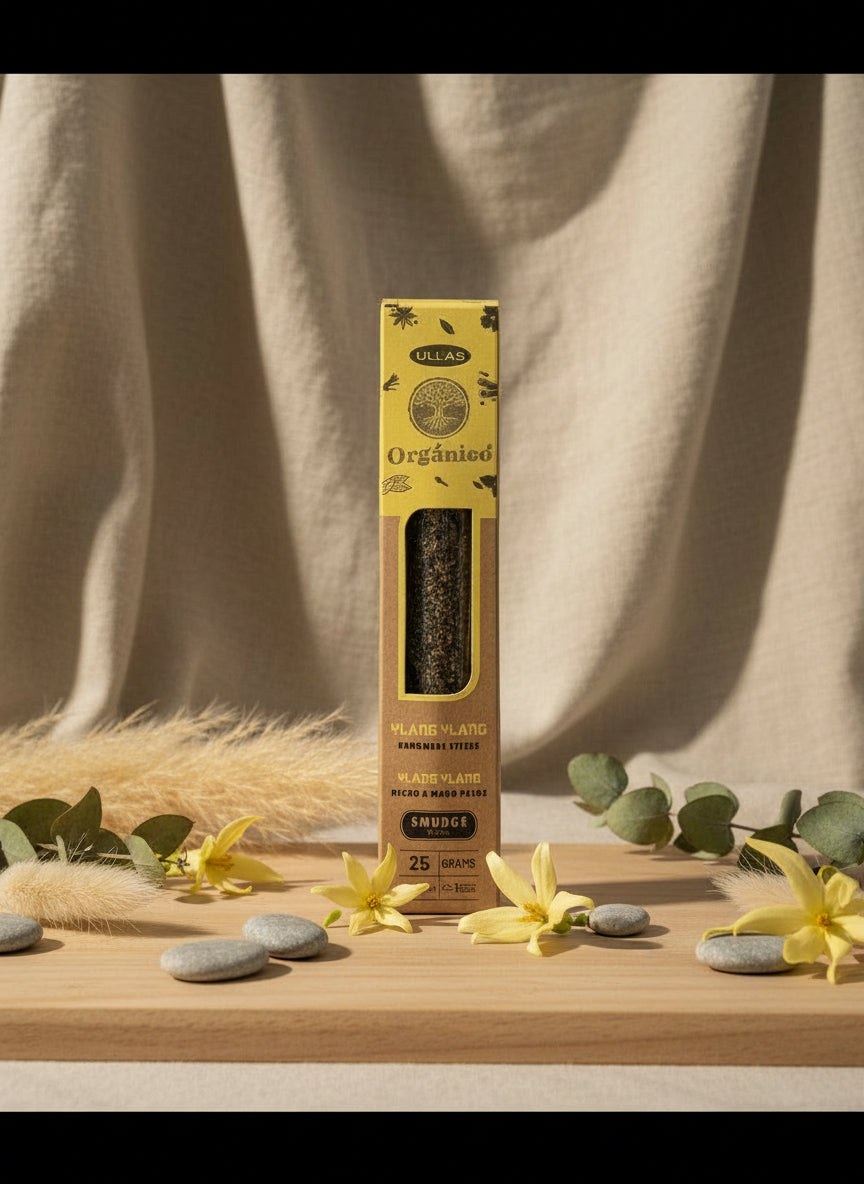 Organic Ylang Ylang Ullas Incense – Handmade Sticks 25g