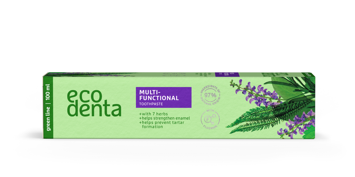 Caja de Ecodenta Dentífrico multifunción 7 hierbas 100 ml