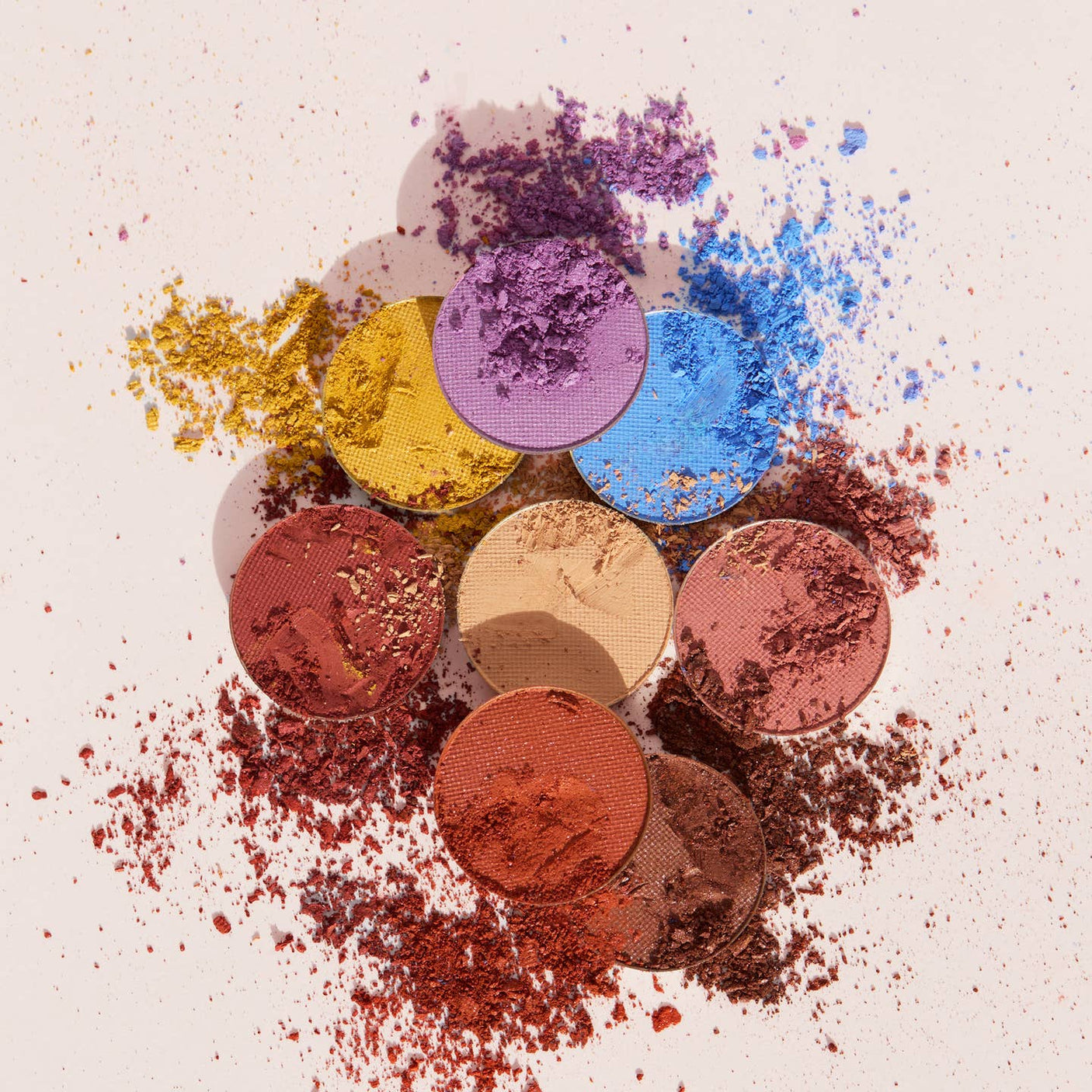 Paleta de sombras de ojos certificadas orgánicas y veganas