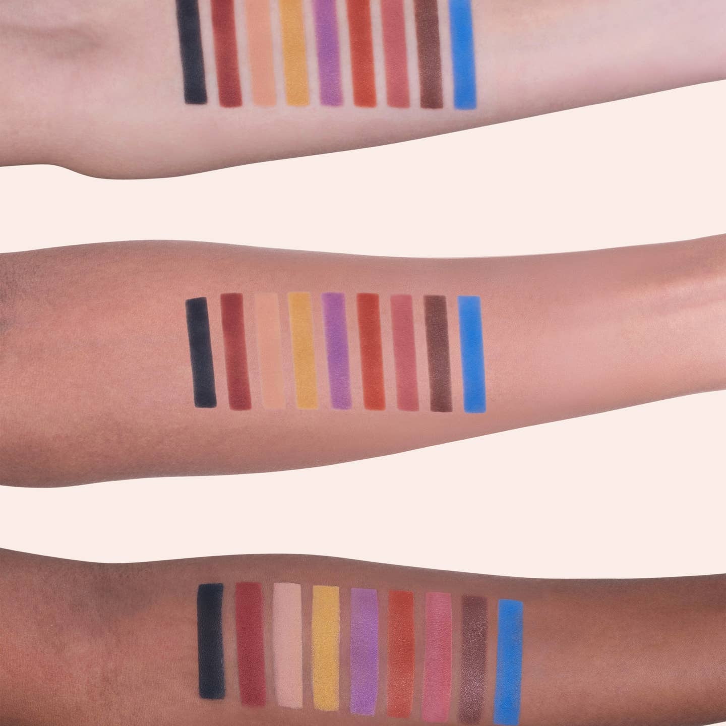 Paleta de sombras de ojos certificadas orgánicas y veganas