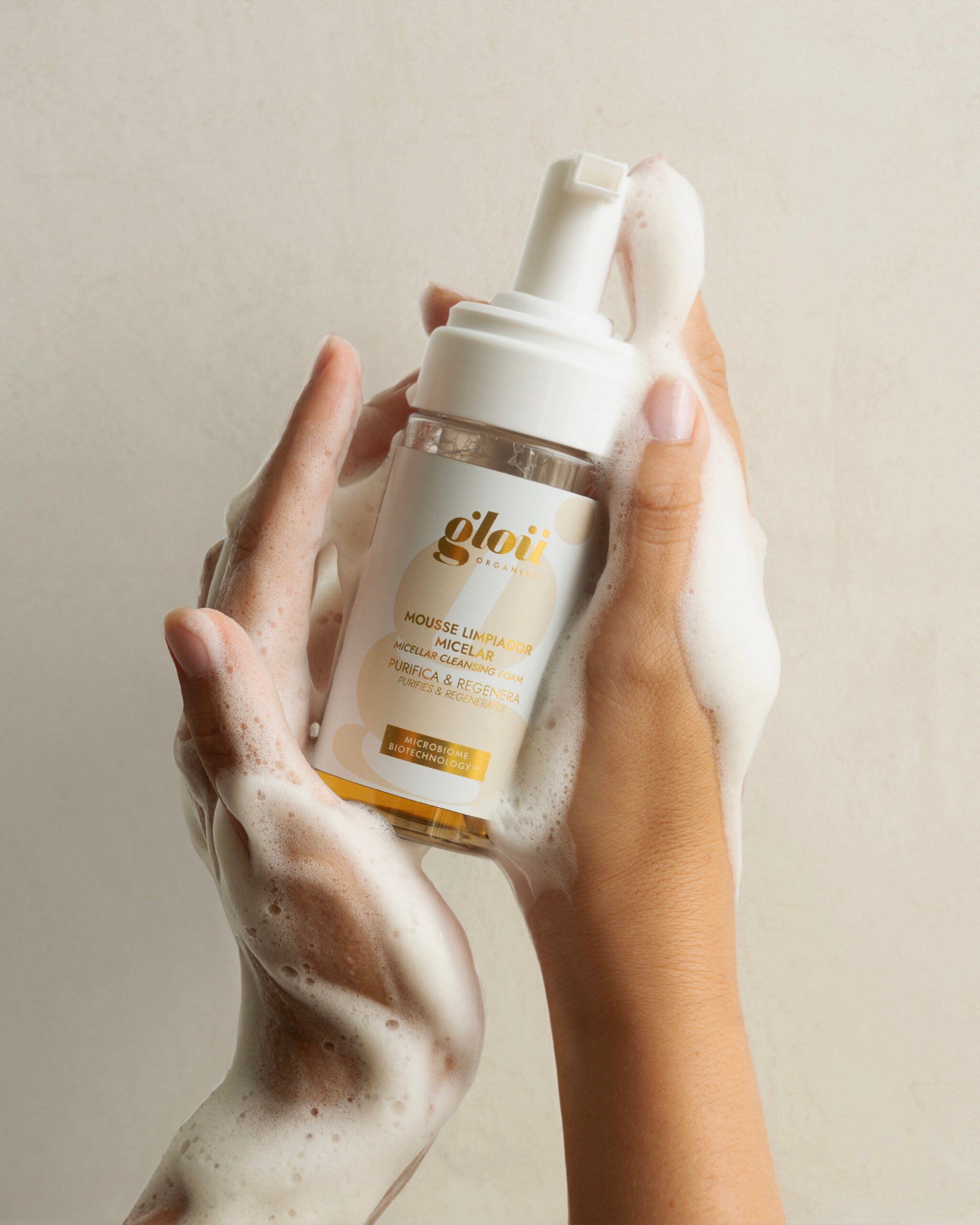 Espuma limpiador facial micelar con enzimas y probióticos 100 ml