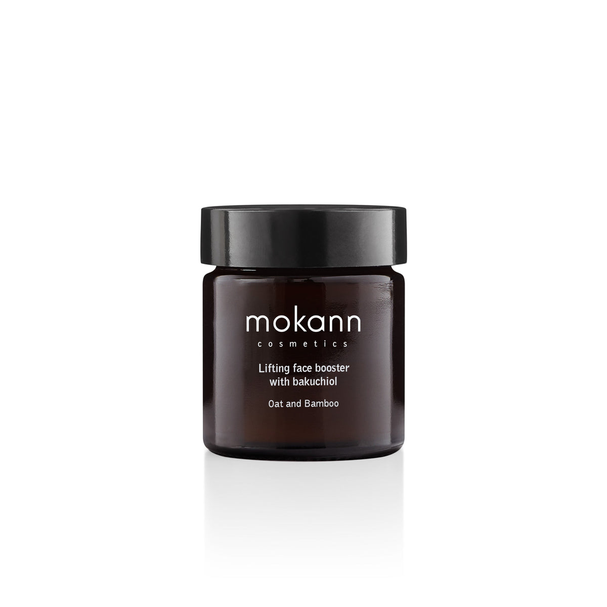 Envase de Mokann Booster facial con bakuchiol Avena y Bambú 30 ml