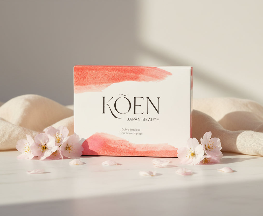 Pack de Doble Limpieza KÕEN Japan Beauty con bálsamo limpiador Ki y espuma facial Awa en Biovardi.
