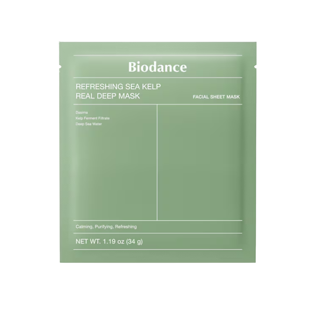 Biodance Refreshing Sea Kelp Real Deep Mask mascarilla de hidrogel de algas envase