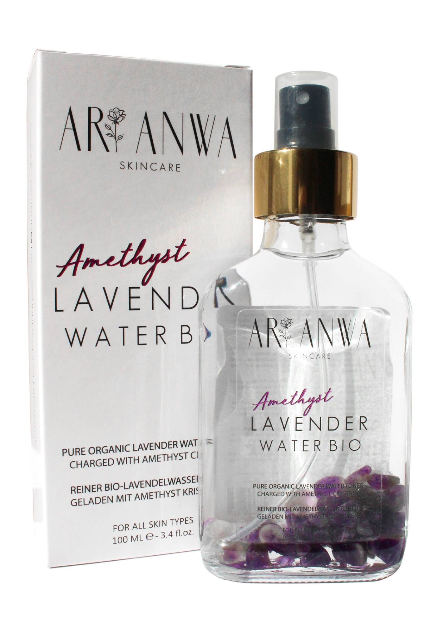 Spray de agua de lavanda amatista