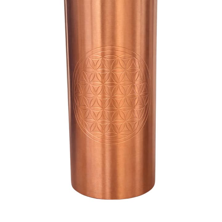 Botella de cobre Flor de la Vida mate 1 L - detalle 3