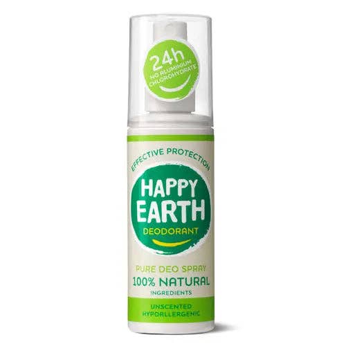 Happy Earth - Happy Earth Natural Deodorant Spray Unscented 100ml