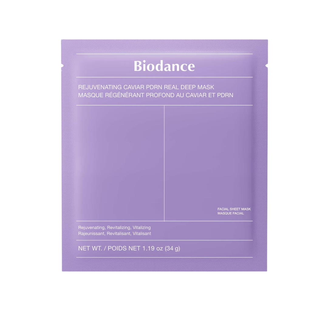 Biodance Caviar PDRN Real Deep Mask - detalle de una mascarilla incluida en el pack