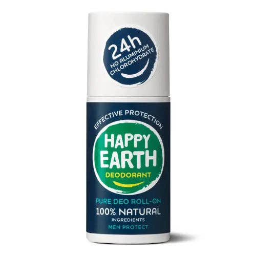 Happy Earth - Happy Earth Desodorante Natural en Roll-On para Hombres Protect 75ml