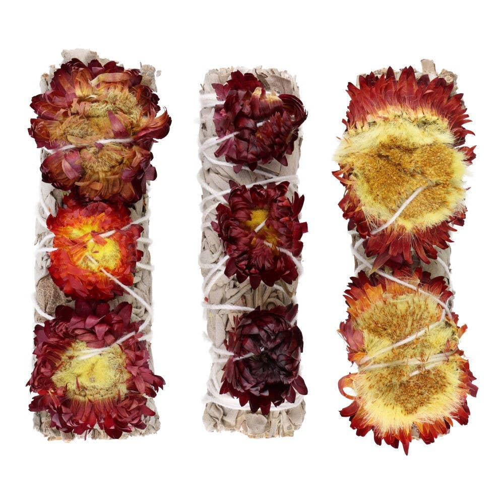 Salvia aromática de 10 a 11 cm lista para uso espiritual y bienestar