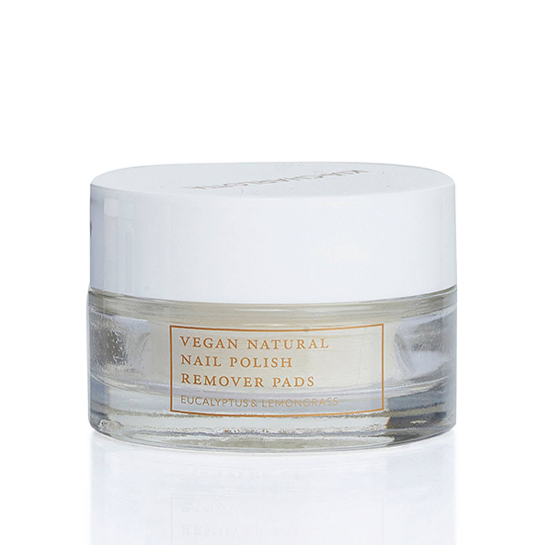 Natural vegan nail polish remover pads