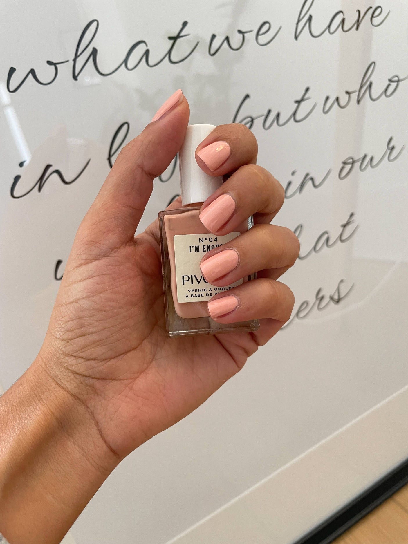 Natural Nail Polish I am enough