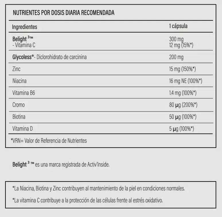 Change Nutritional Supplement Anti-Glycation & Clear Skin 30 caps