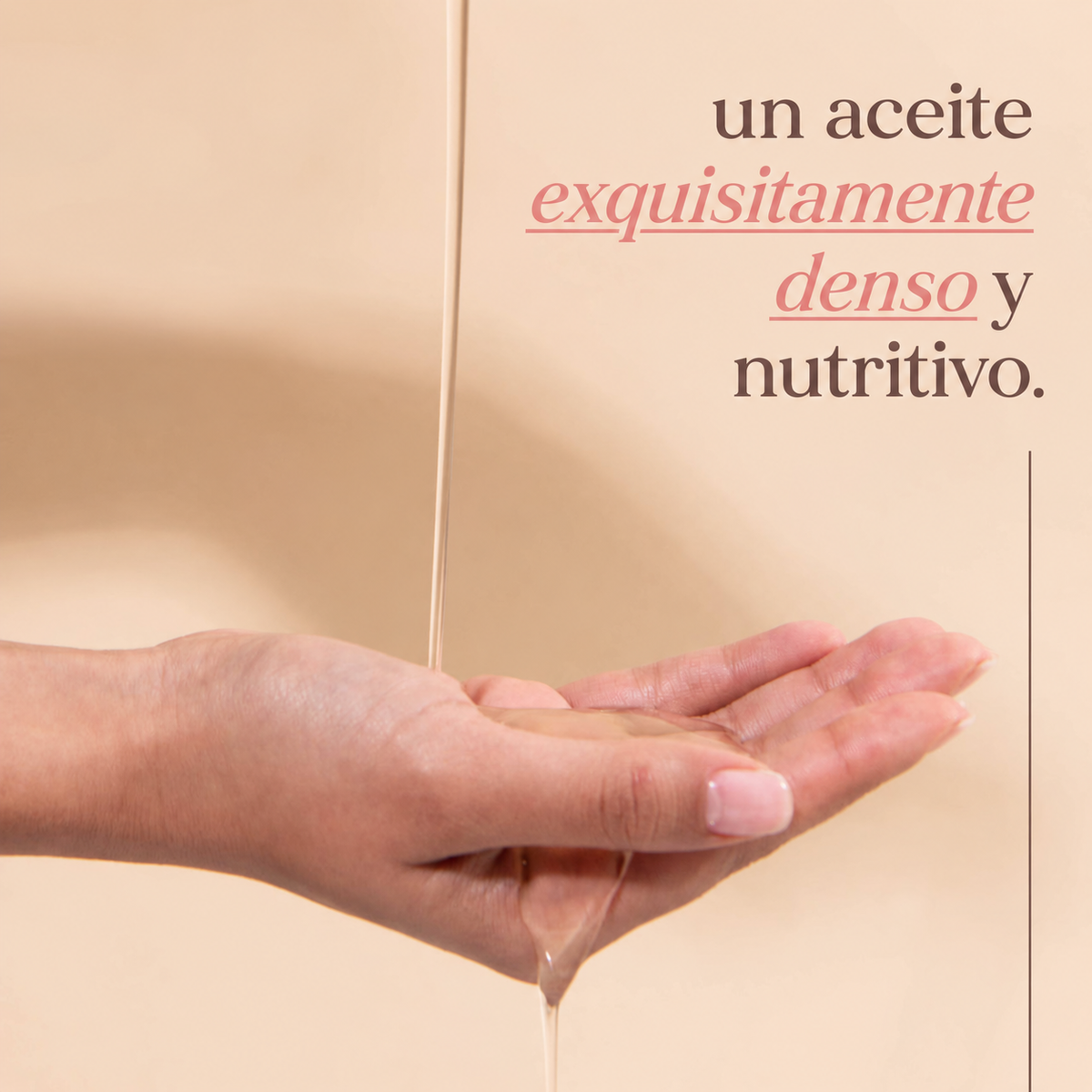 Textura densa y nutritiva del aceite de ricino Fushi