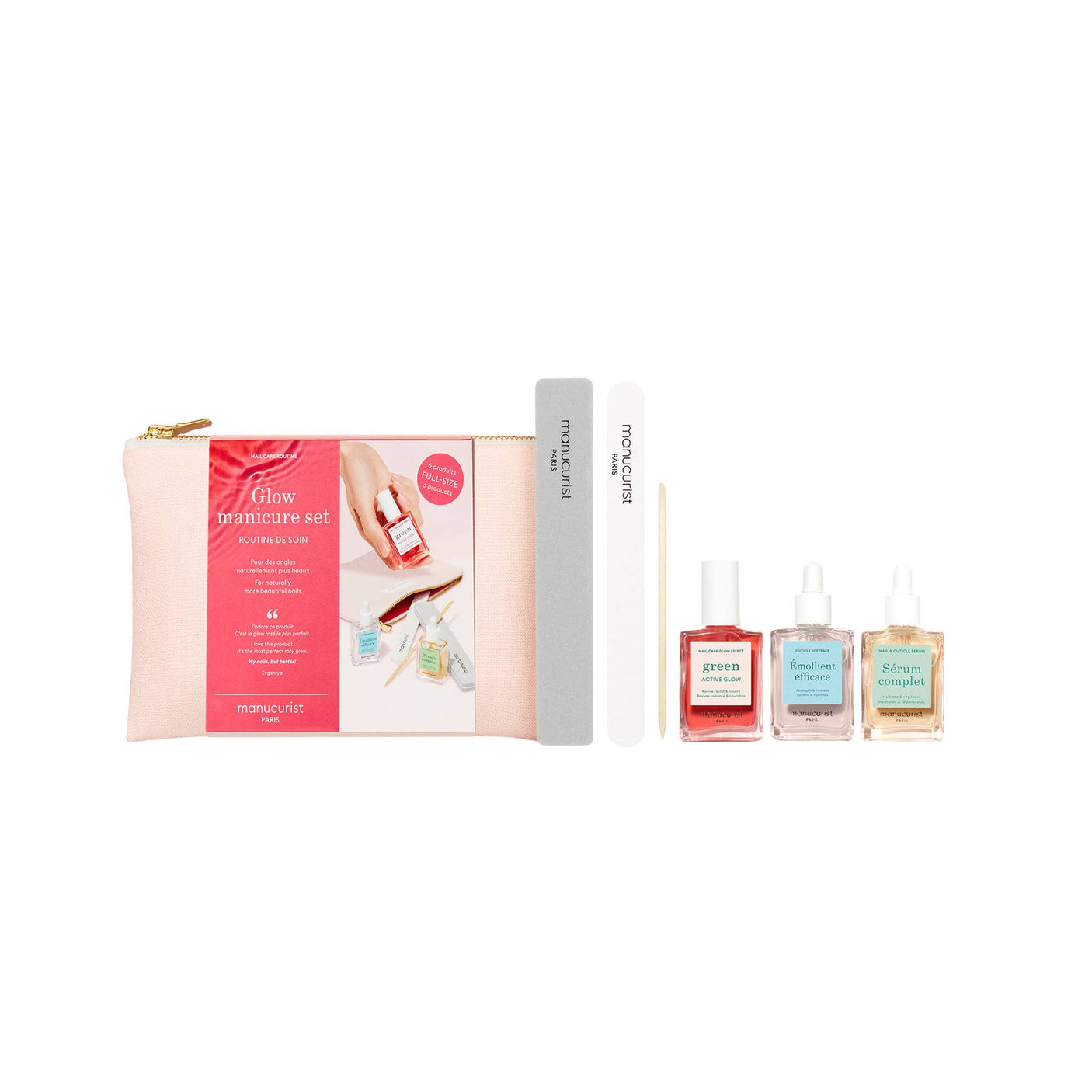 Manucurist - Set de manicura Glow con esmalte de uñas