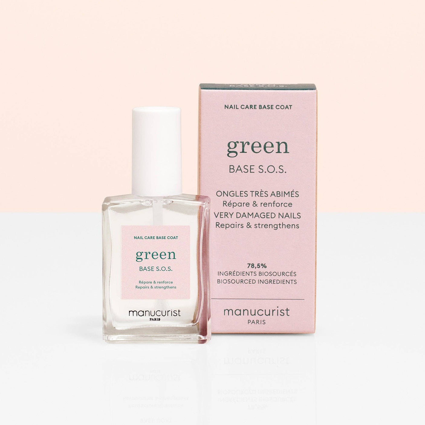 Presentación de la Base S.O.S. de Manucurist, el tratamiento de choque para recuperar la salud natural de las uñas.