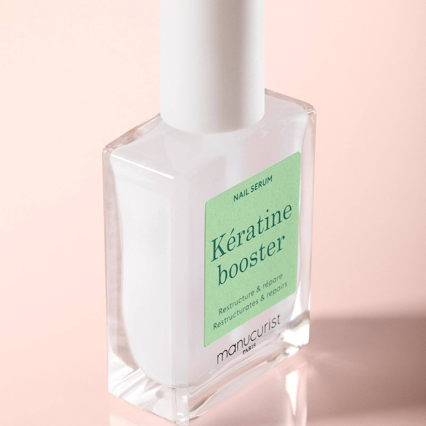 Kératine Booster de Manucurist, serum reconstructor con un 10% de activos concentrados.