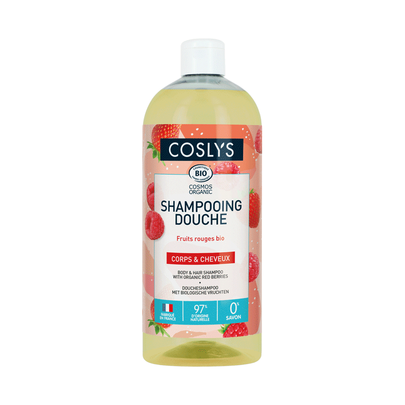 Coslys Champú y Gel de ducha Frutos Rojos 1 L