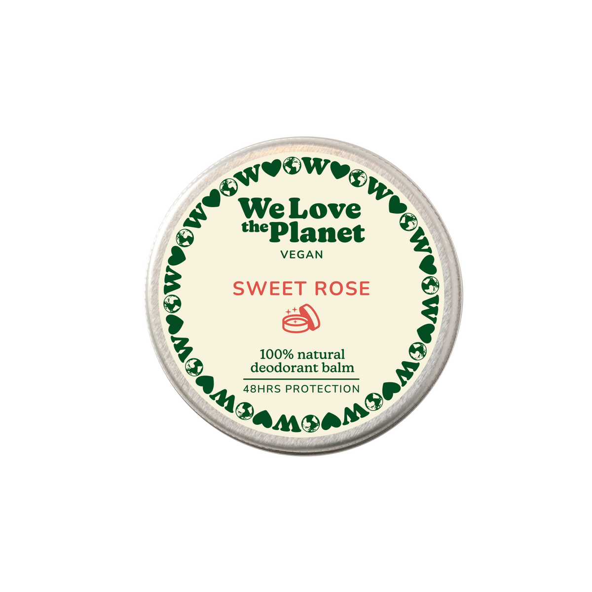 We Love The Planet Desodorante en crema 35 g - Sweet Rose