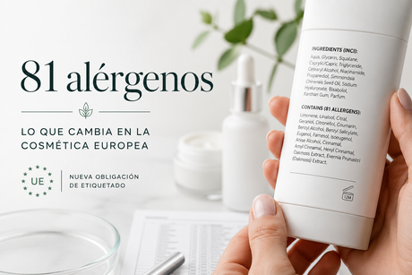 La UE obliga a etiquetar 81 alérgenos en cosmética
