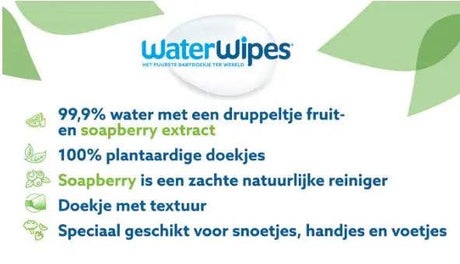 Happy Earth - WaterWipes toallitas faciales 60 unidades