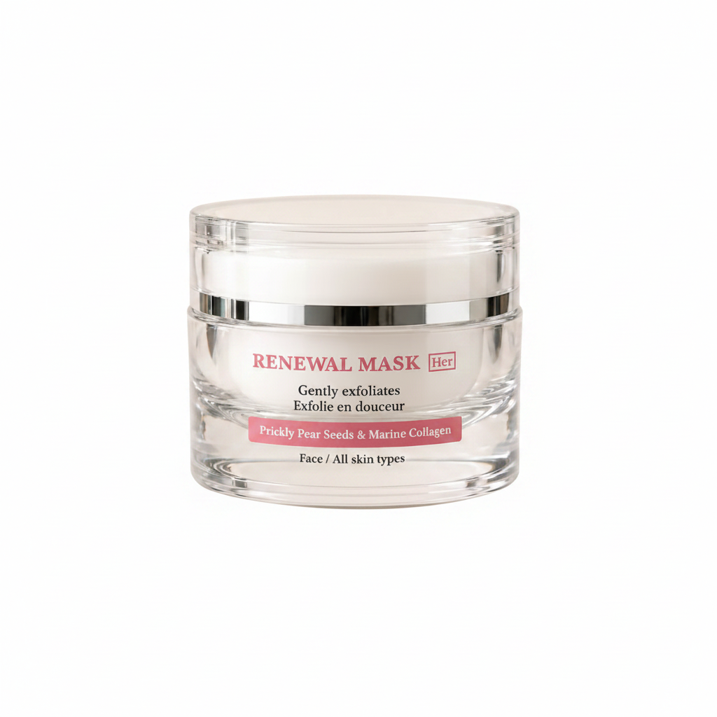 Renewal Mask · Mascarilla Exfoliante Suave de Azúcar 50 ml, incluida en el Ritual Glow
