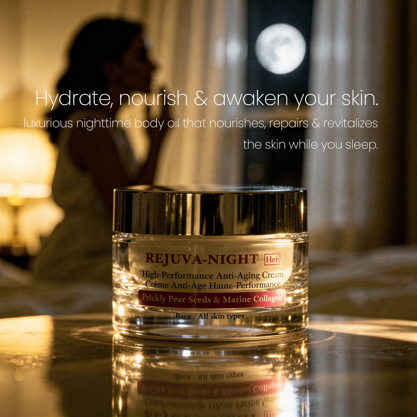 Rejuva Night · Crema de Noche Antiedad con Argán y Colágeno Marino 50 ml — Dulcima