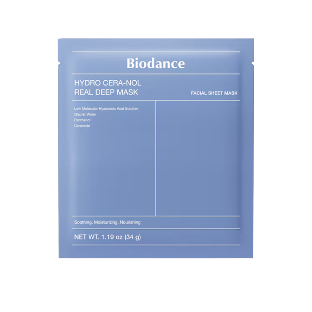 Biodance Hydro Cera-Nol Real Deep Mask mascarilla de hidrogel calmante envase
