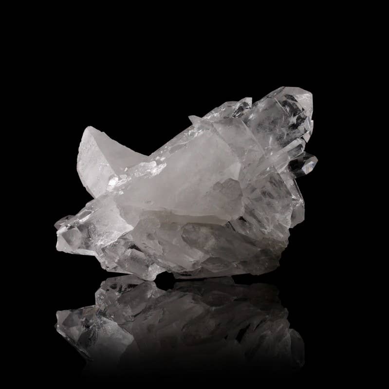 Drusa de cuarzo cristal en bruto