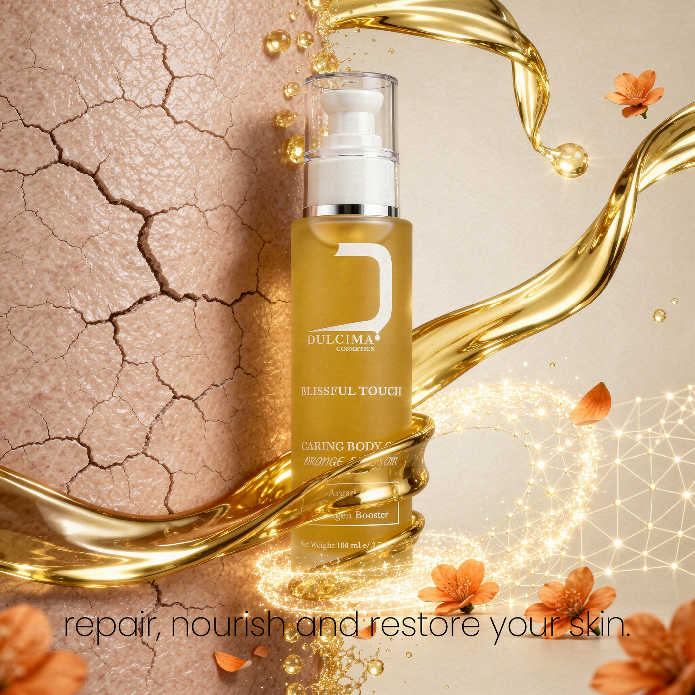 Blissful Touch · Aceite Corporal Reparador de Azahar 100 ml — Dulcima