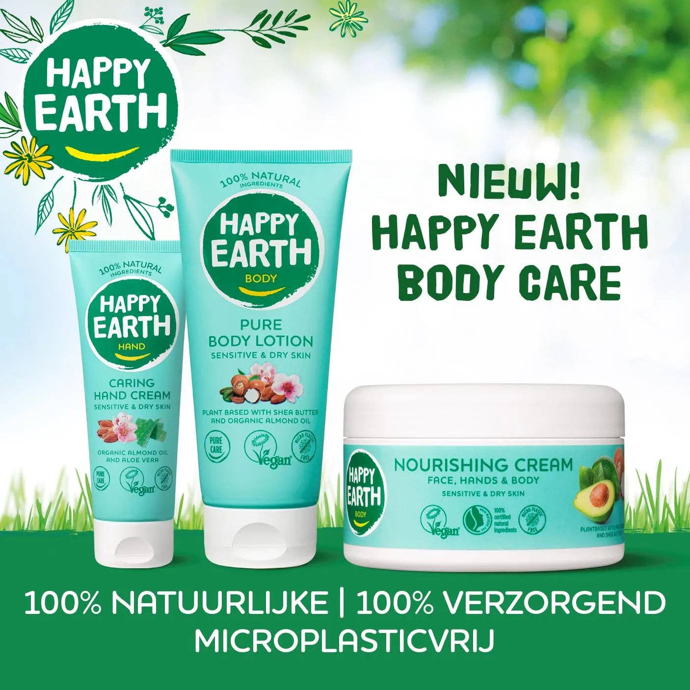 Happy Earth - Crema de manos hidratante