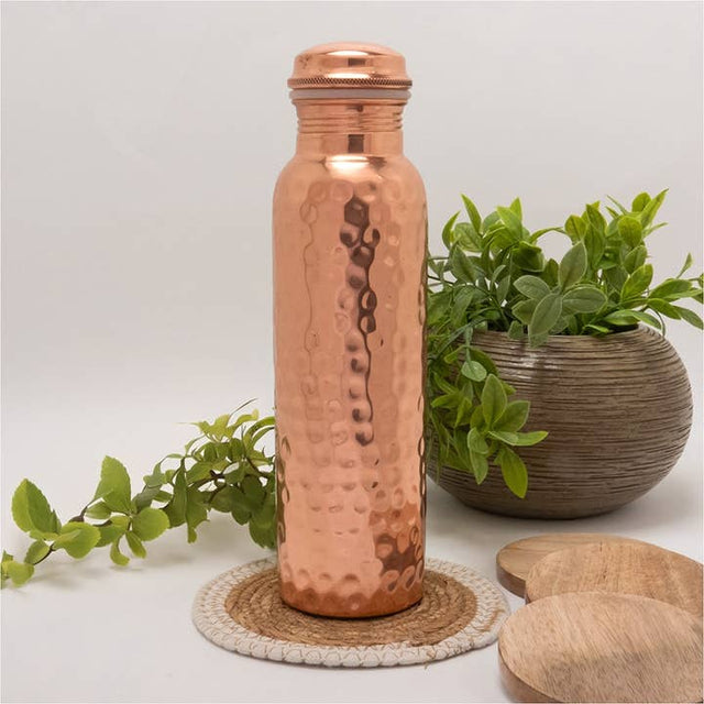 Botella de cobre martillada y pulida 750 ml