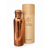 Botella de cobre Flor de la Vida pulida 850 ml - detalle 3