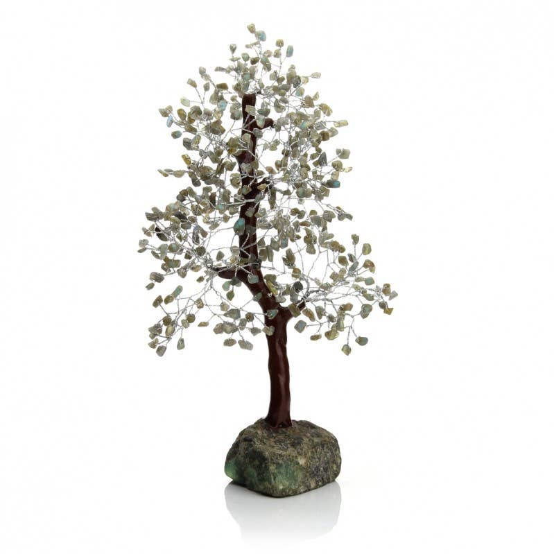 Árbol de 500 chips con base de piedra natural