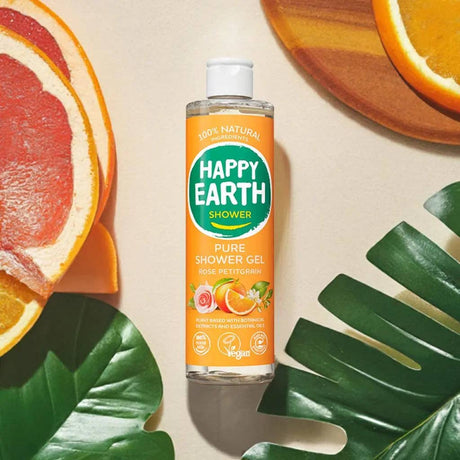 Happy Earth - Gel de Ducha Natural Rosa Petitgrain